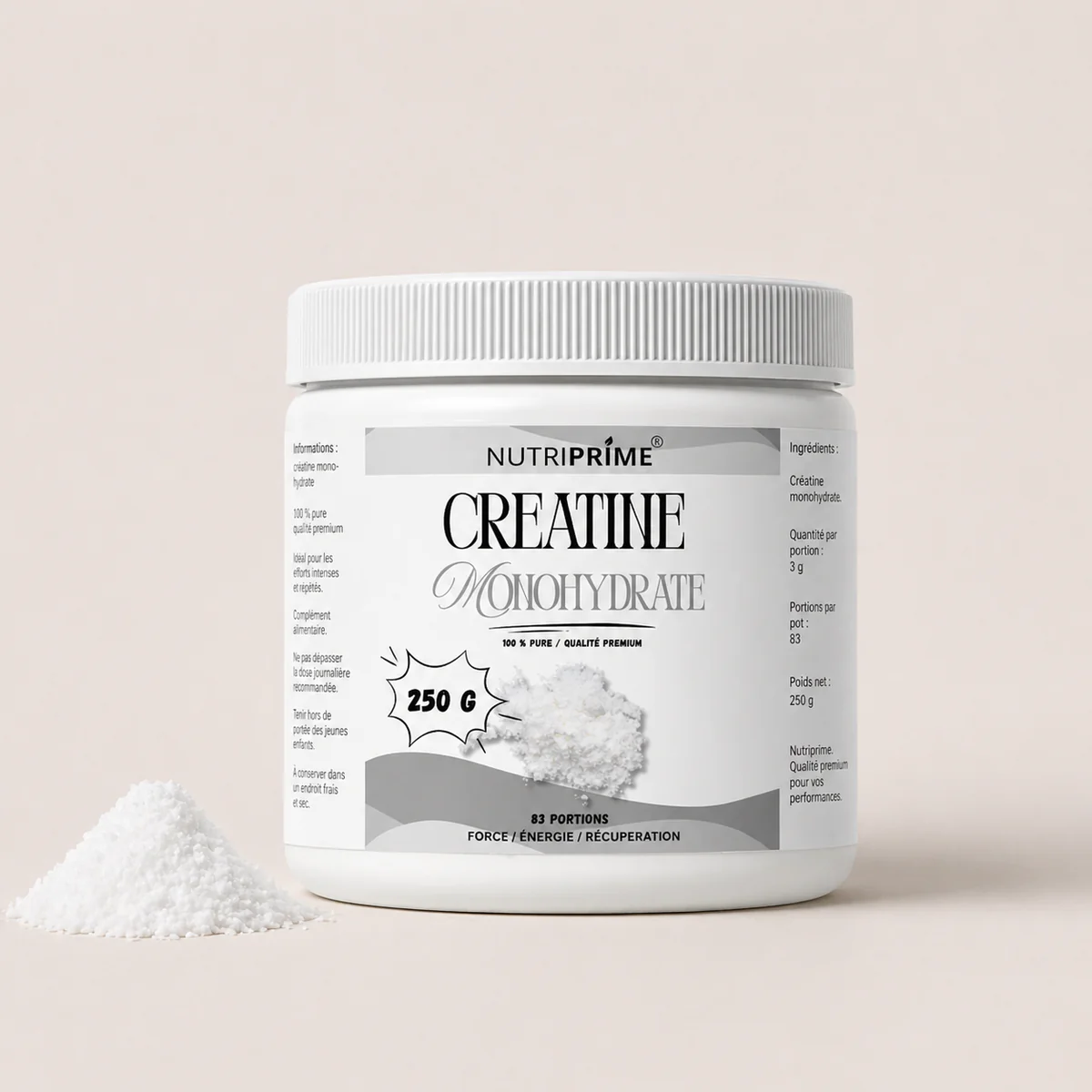 Créatine 250g - NutriPrime